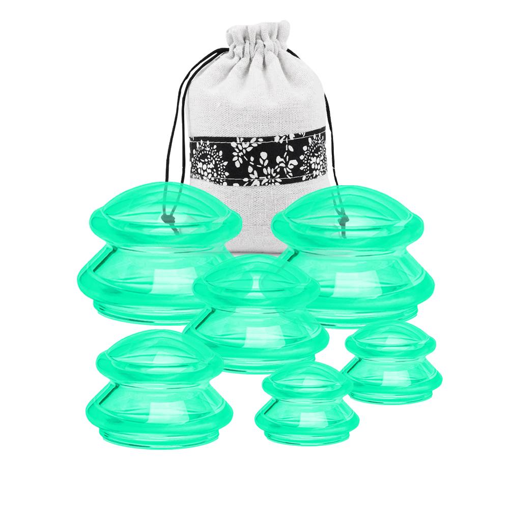 Anti-cellulite Silicone Suction Cup Ventosas Massage Body Cups Vacuum Cupping Therapy Set Masajeador Face Sucker Slimming Jars