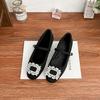 Mary Jane shoes 2025 spring women's source Litong Korean version one word with square buckle high-end single shoes women wear high heels
