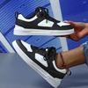 White Shoes PU Leather Board Shoes Women Breathable Casual Sneakers Men Lace-up Trendy Running Trainers Anti-slip Waterproof