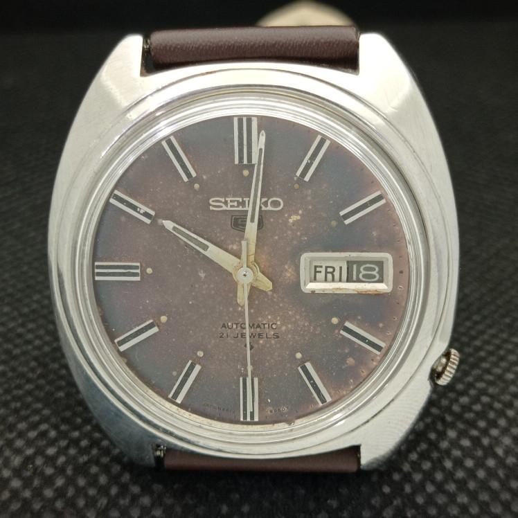 UŻYWANY RZADKI WINTAGE SEIKO 5 AUTO 6619A JAPOŃSKI MĘSKI ORYGINALNY ZEGAREK Z TARCZĄ a413529-2 SKU621b-a413529