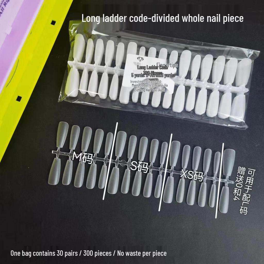 Moshang Fingertip Wearable Nails - 300-Piece Manicure Nail Tips Set