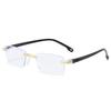 1pcs New Frameless Glasses with Elegant Cut Edges, Lightweight and Heavy Presbyopia Glasses