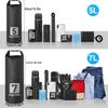 2pcs 5L Bike Fork Bag Waterproof Roll Top Dry Bag Bicycle Fork Bag Cycling Pack Bike Pannier