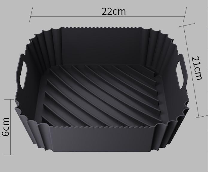 Silikonové vložky do fritézy 8,5", opakovaně použitelné, tepelně odolné, pro vložky do fritézy 4 až 8 QT, pro troubu, mikrovlnnou troubu a příslušenství