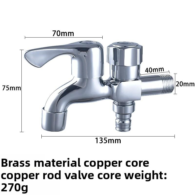Baterie do pralki Mosiężny zawór do baterii podtynkowych Rdzeń zaworu Bateria do pralki 1/2" 4-punktowy Wlot wody do majsterkowania Mosiądz