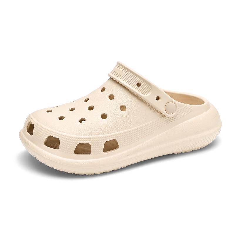 Men's Casual Cross-Border Beach Shoes: Thick-Soled, Closed-Toe, Convertible Sandals & Slippers for Couples.