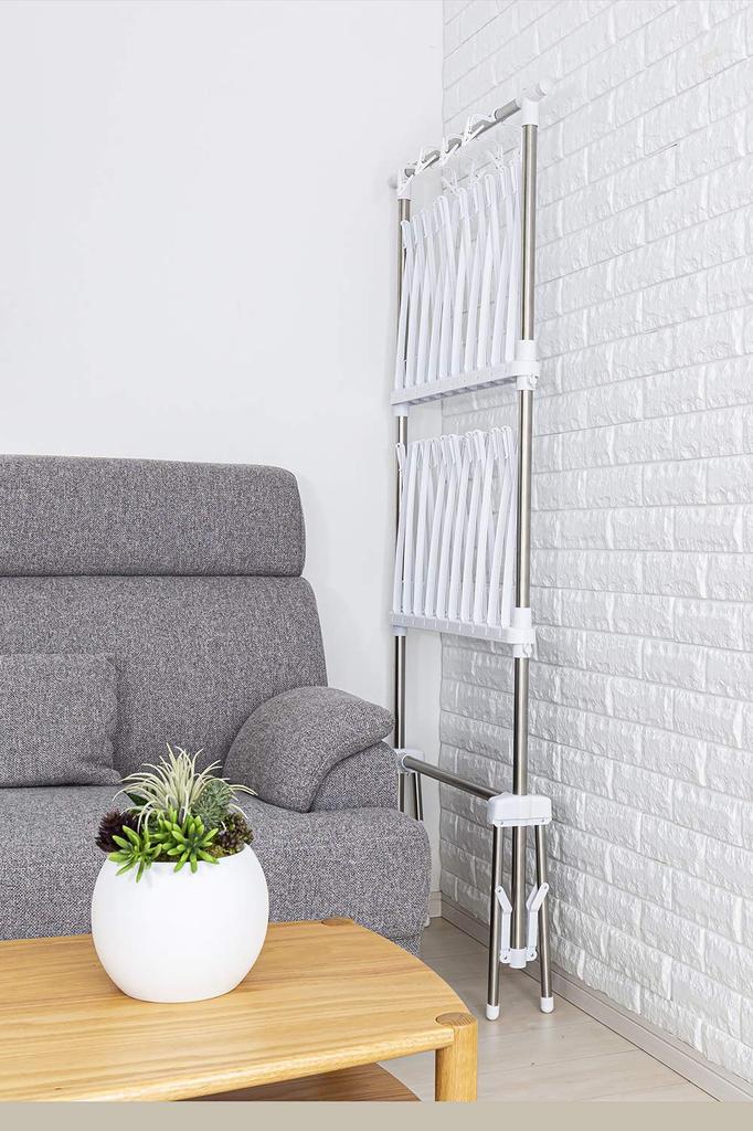 Sekisui Resin Edelstahl Wäscheständer, Prunkwinde, TA-100 (Multifunktional & Großes Fassungsvermögen)