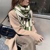 New Style Scarf for Women Knitted Autumn and Winter Student Korean Version Ins Style High Looking Cute Versatile Checkerboard Warm Scarf