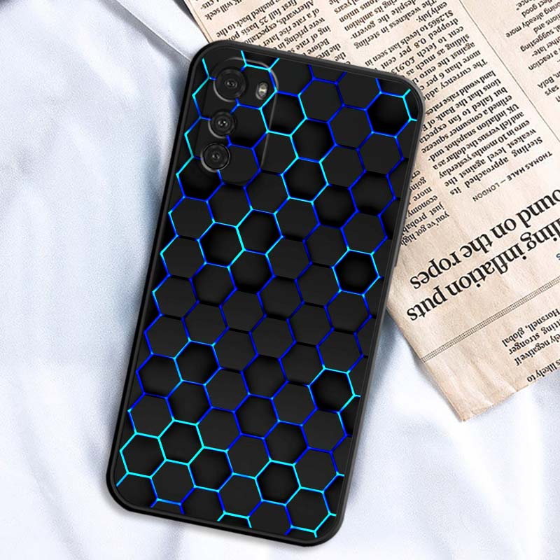 Artistic Metal Style Pattern For Motorola G85 Edge 50 G24 G35 G14 G04 40 G72 G34 G G54 G13 G32 5G Black Phone Case