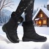 Omen's Schneestiefel Rutschfest Wasserdicht Winterschuh Bequeme Oberschenkelhohe Wanderstiefel Plateau Stiefeletten Warmhalten Schneeschuhe