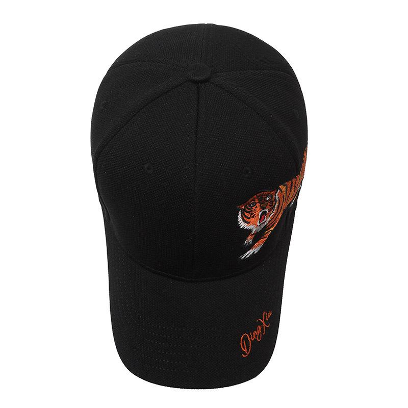 Cap Men's Spring Autumn Embroidered Tiger Baseball Cap Men's Outdoor Cap