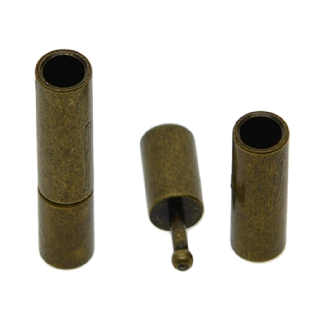 10 Set 14x3mm Bayonet Push Clasp Leather Cord Ends Connector Jewelry Making