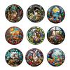Window Cling Colorful Easter Window Glass Decor Sticker Festive Home Ornaments