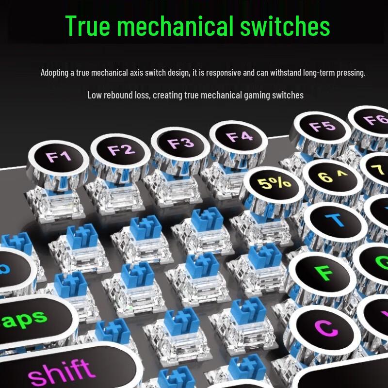 SooPii 104-Key Wired Mechanical Gaming Keyboard