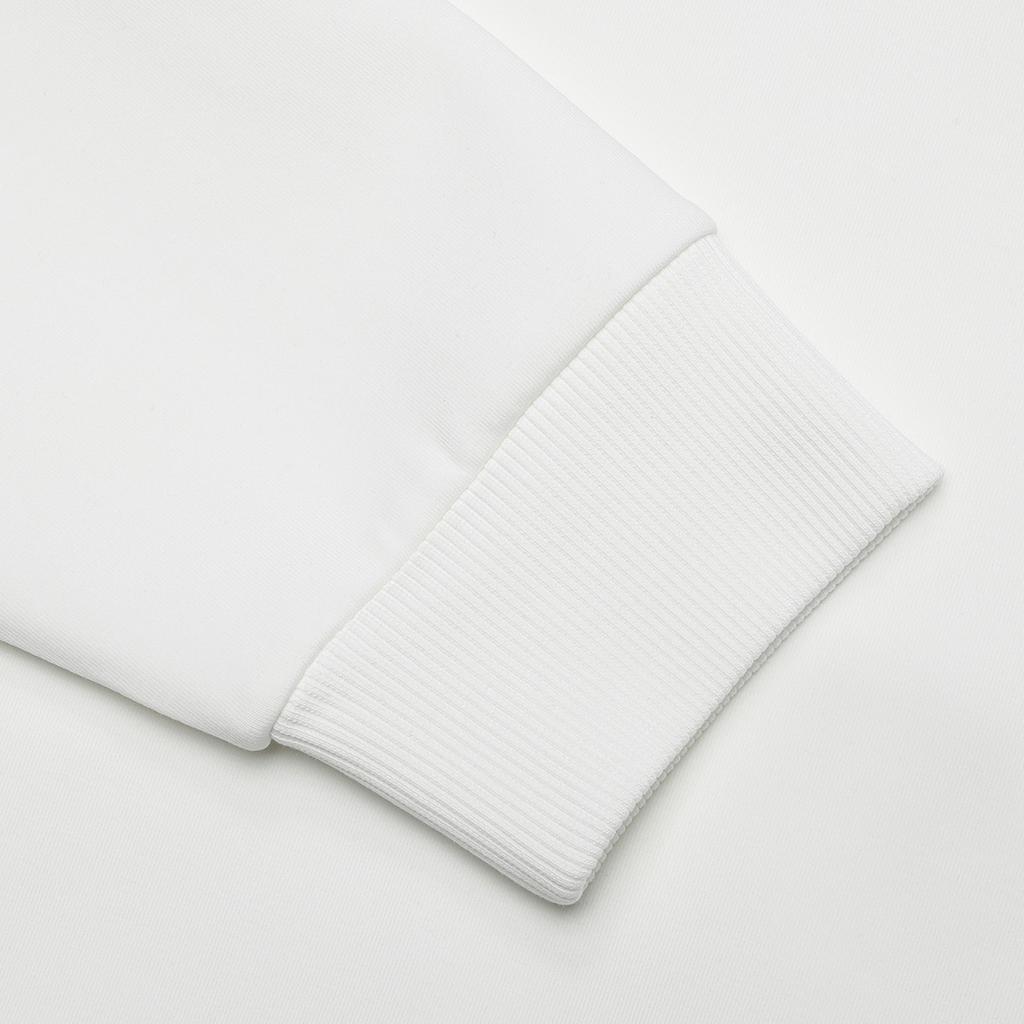 Fila Letter Print Crew Neck Casual Pullover Sweatshirt Men Sweatshirt Cloud-Mushroom-White F11M419202F-WT