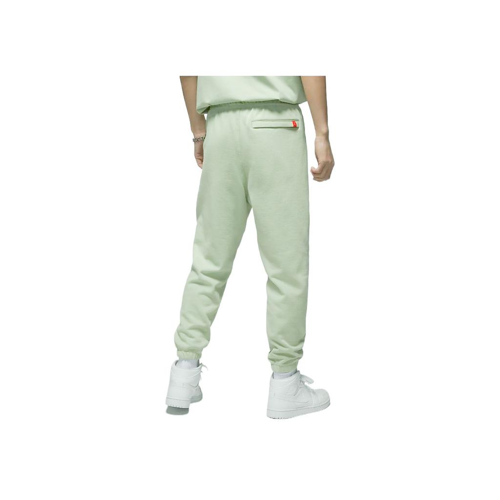 Jordan CNY Series Knit Fleece-Lined Loose Mid-Waist Drawstring Joggers Men Bottoms Green FB1454-343