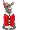 Weihnachts-Esel mit Weihnachtsmann-Figur, 20 cm, Harz-Feiertagsdekoration, Vielseitige Innen- und Außendekoration für Tisch und Hof