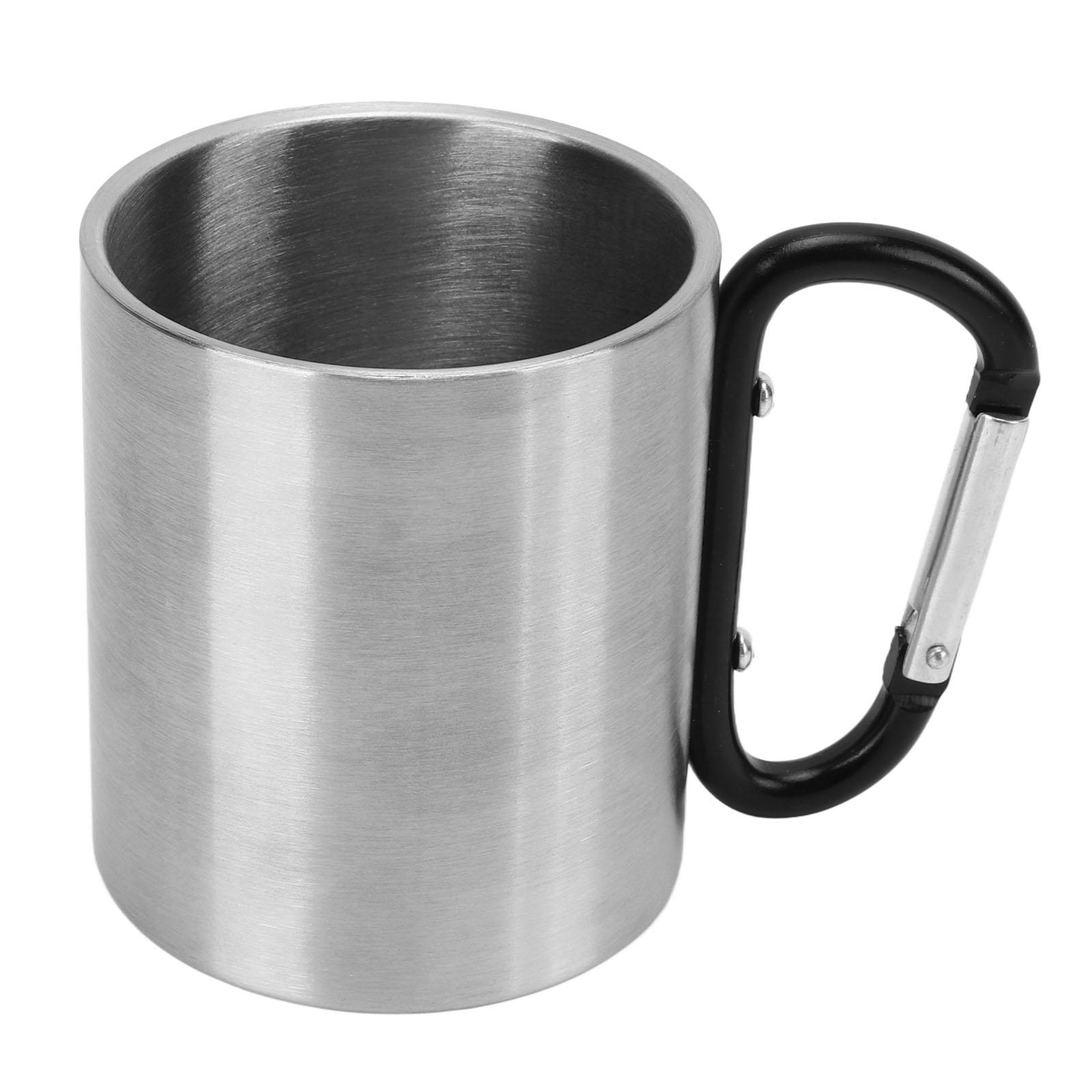 

Кружка для альпинизма из нержавеющей стали, двухслойная, утолщенная, портативная, для кемпинга, с хорошей теплоизоляцией