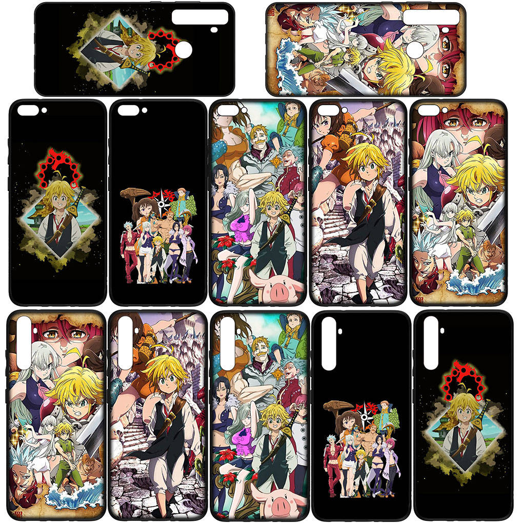 Phone Case for Samsung Galaxy S25 S24 S23 iPhone 16 15 Xiaomi Redmi Note 14 13 12 16E X 11 Pro Max OPPO Moto Huawei Cartoon Seven Deadly Sins Meliodas
