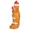 1.5m Height Christmas Inflatables Gingerbread Man with Candy Canes Blow Up Yard Decoration Snowman