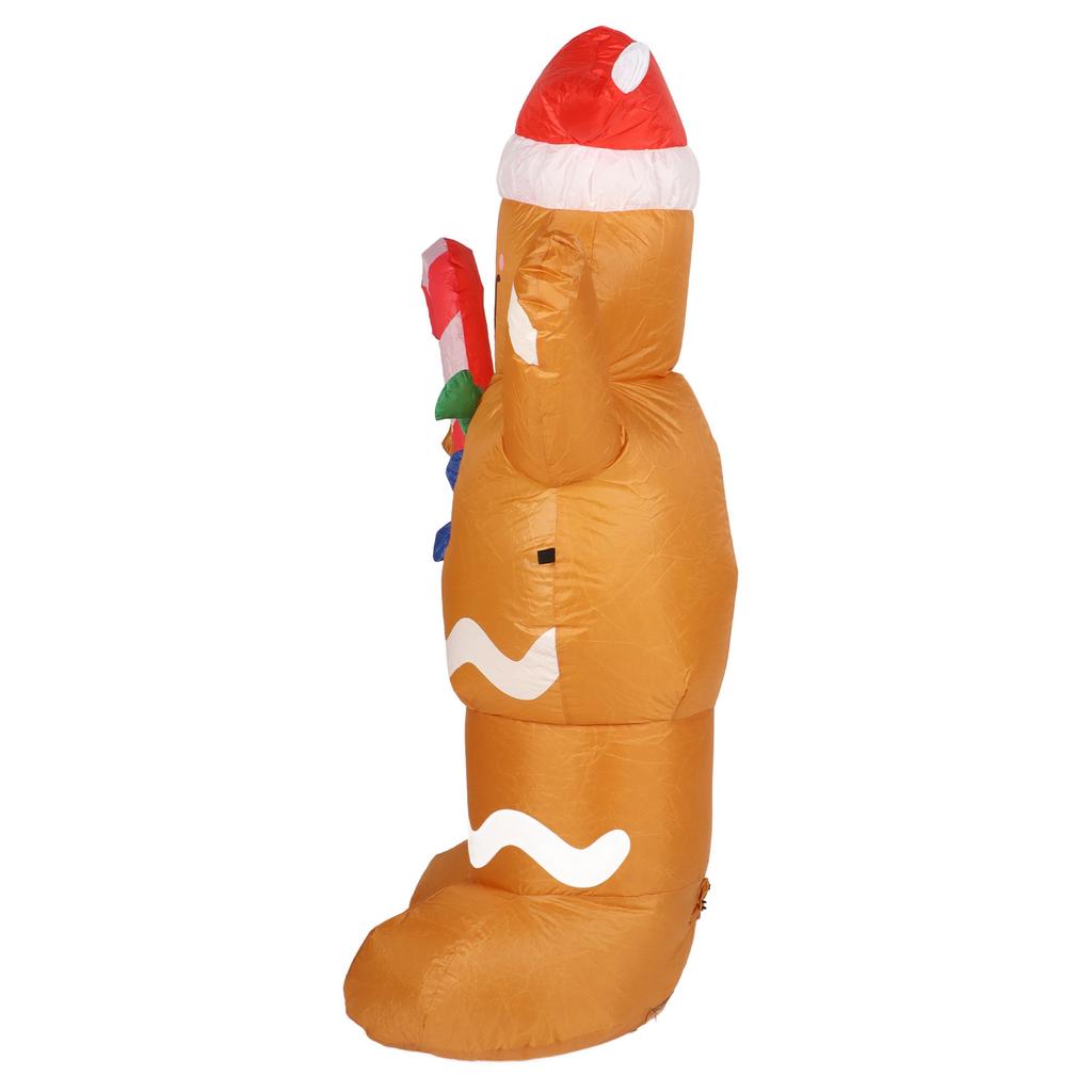 1.5m Height Christmas Inflatables Gingerbread Man with Candy Canes Blow Up Yard Decoration Snowman