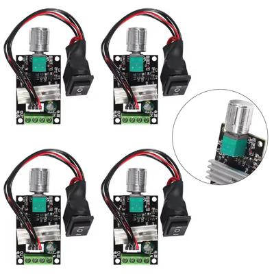 2PCS Contrôleur de Vitesse de Moteur ABS Régulateur de Vitesse de Moteur CC PWM 6V12V24V 3A Interrupteur de Contrôle de Vitesse Avec Rotation Avant et Arrière