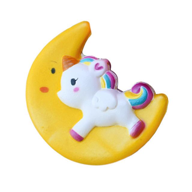 Jumbo Kawaii Mond Pegasus Einhorn Squishy Langsam Aufgehend Knetspielzeug Duftend Weich Heilend Antistress Stressabbau Spielzeug 11*10CM