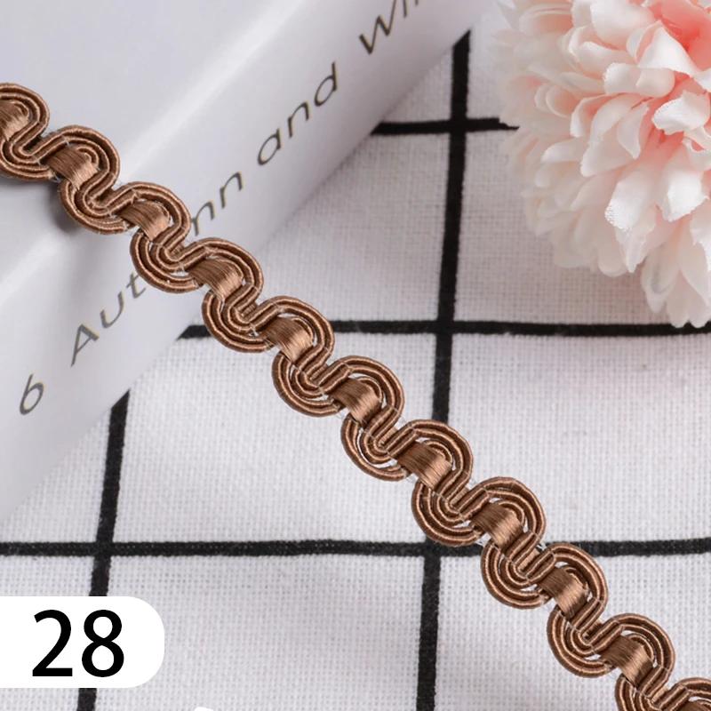 15 Meter Curtain Fringe Lace Edge 1.2cm Width Tassel Lace Trim Ribbon For Sewing Sofa Pillow Home Upholstery DIY Accessories