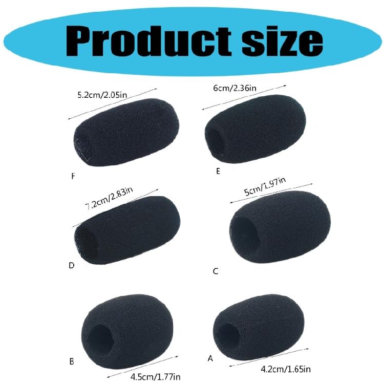 Pack of 5 Microphone Sponges Covers Advanced Wind Foam Reduction Durability Design for Panel Discussions Speech Systems