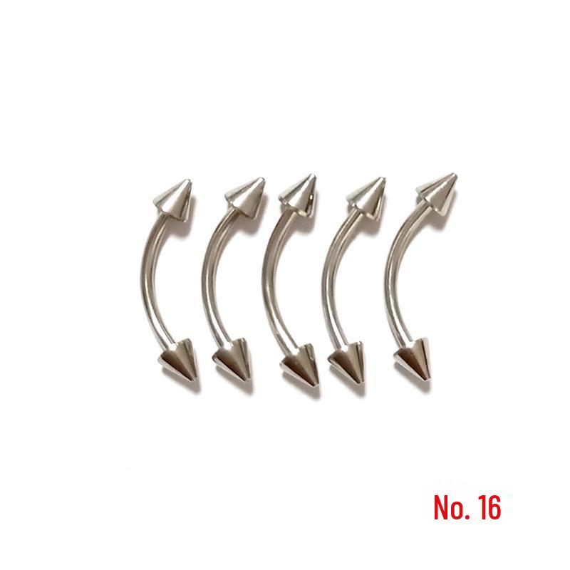 85-Piece Stainless Steel Body Piercing Jewelry Set: Nose, Ear, Tongue, Eyebrow Studs