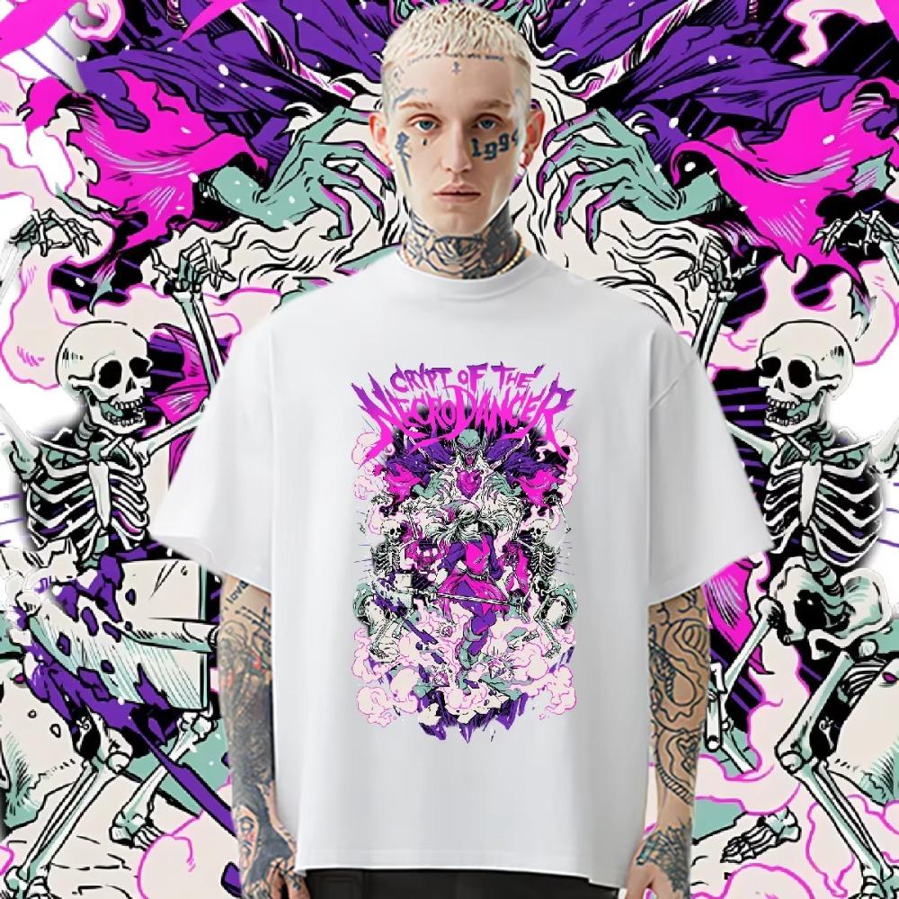 Round Neck Clothes Big Size Loose Tee Y2k Hip Hop T-shirt Classic Creative Cotton Shirt Classic Casual Men Woman T Shirt Custom