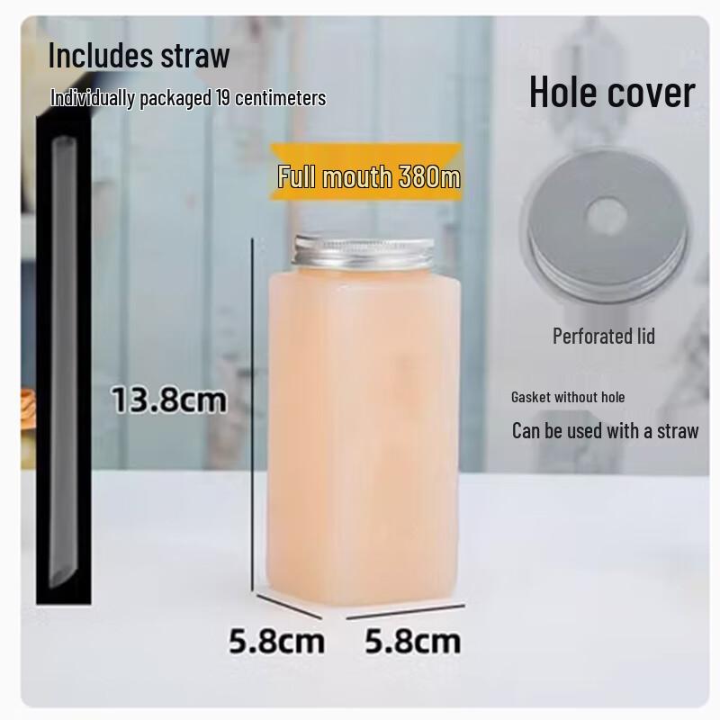 Одноразовый набор прямоугольных пластиковых бутылок для напитков