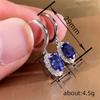 European and American New Zircon Inlaid Earrings for Women, Fashionable Temperament, Personalized Jewelry and Accessories