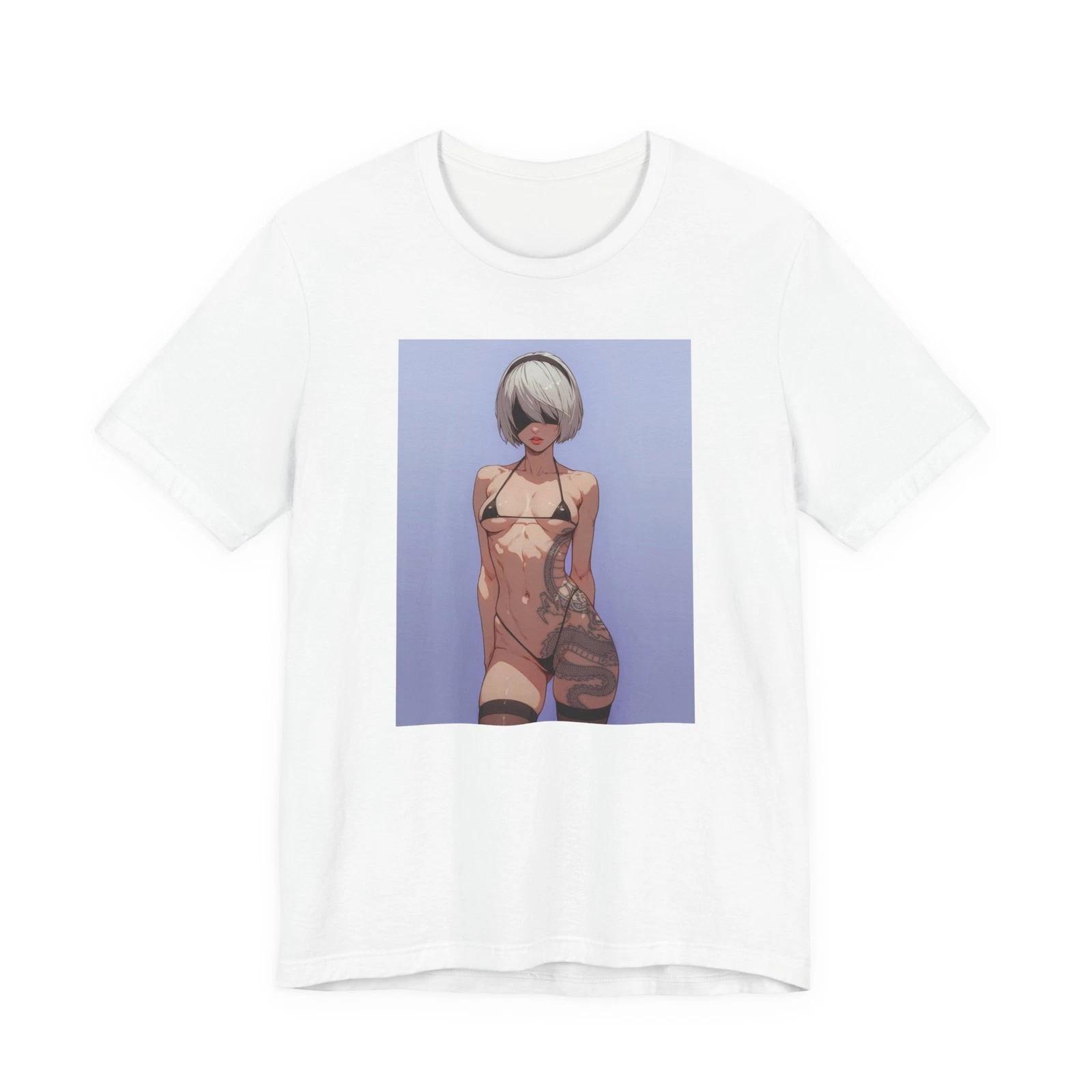 Sexy Bikini Female Anime Female Edgy T-Shirt Streetwear Casual Unisex Tee M