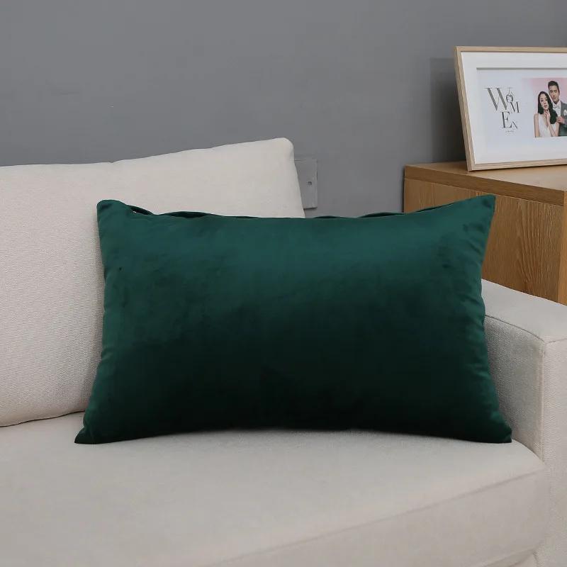 30X50/40X60/60X80CM Velvet Rectangular Throw Pillow Cover Large Size Waist Cushion Cover Decor Home Decorative Pillowcase