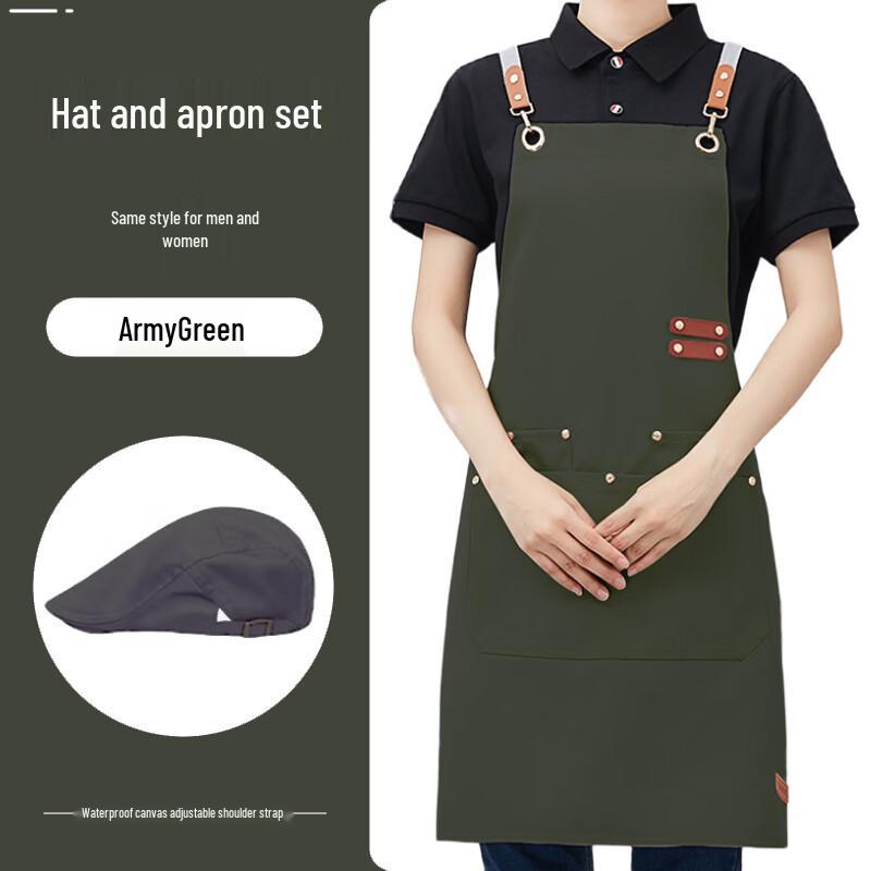 Weixiu Waterproof Canvas Apron with Hat