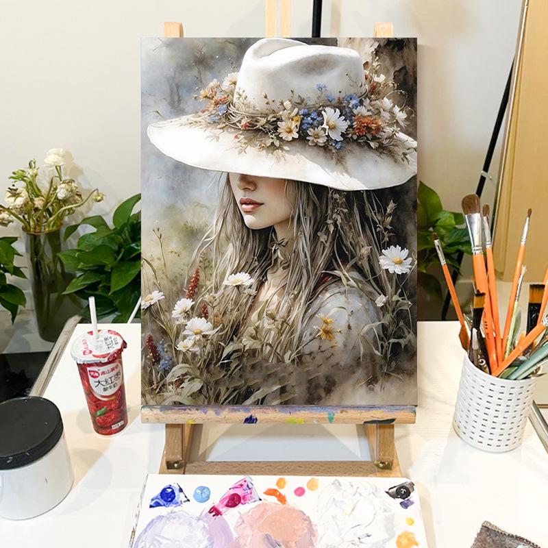 

Набор для акриловой цифровой живописи маслом «Сделай сам» для домашнего декора и релаксации - Рама в комплект не входит 50x70 CM