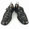USED/Made in Japan Kenford Leather Monk Strap 24.0 Men Black Business Dress Shoes