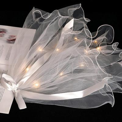 Véu de fita para auto-casamento 6 peças