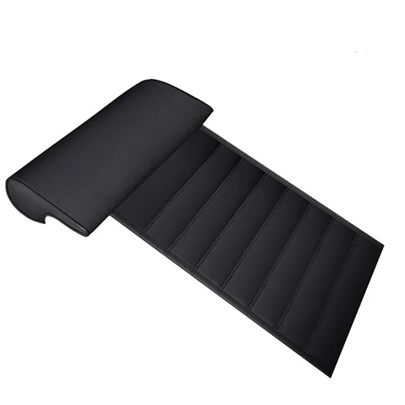Universal Car Seat Extender Leg Cushion For Driver Leather Leg Support Pillow Cover Memory Foam Auto Seat Extender Padding Mat