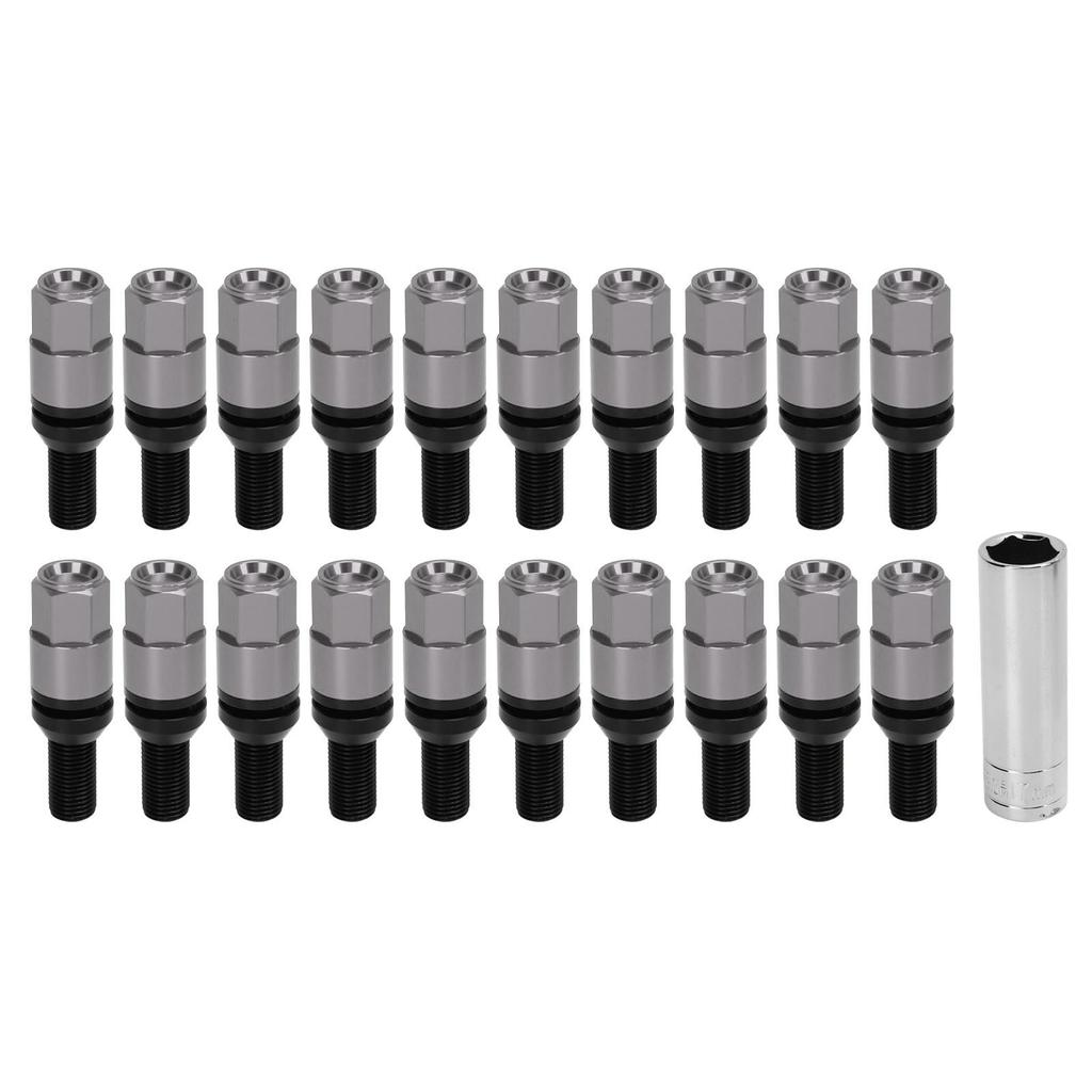 20pcs M14x1.5 Cone Seat Wheel s Lug Nuts Taper Lug Car Accessories for Auto