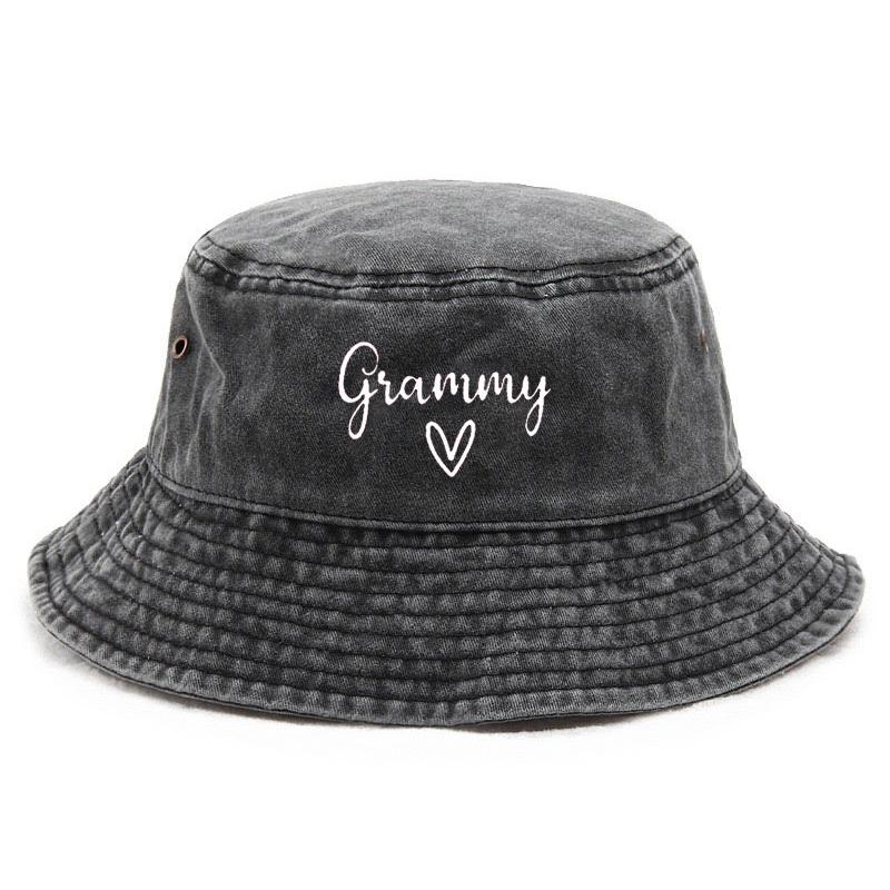 

Woman Bucket Hat Cotton Washed Vintage Fishing Hat for Music Fans Sun Protection Outdoor Concert Cap Grammy Style Gift Hats чорний