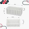 Flowerpot Balcony Terrace Box with Hooks Irrigation System White 40cm