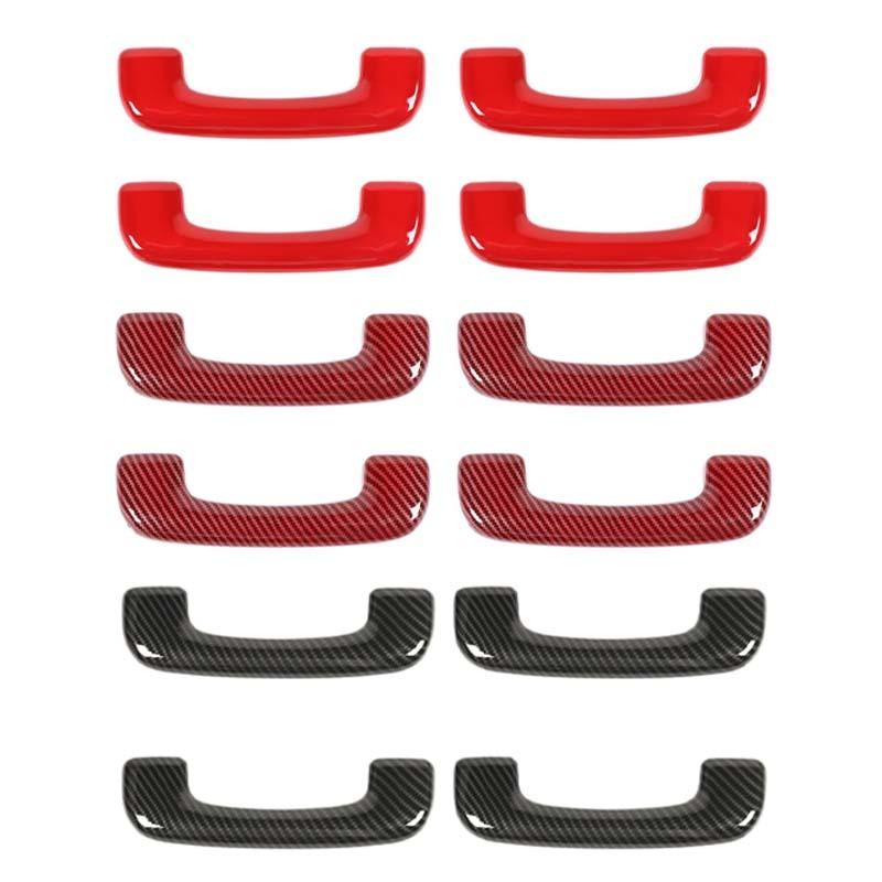 ABS Top Handle Decoration Protective Cover Sticker Fit For Dodge Charger 2011 Up Car Interior Accessories
