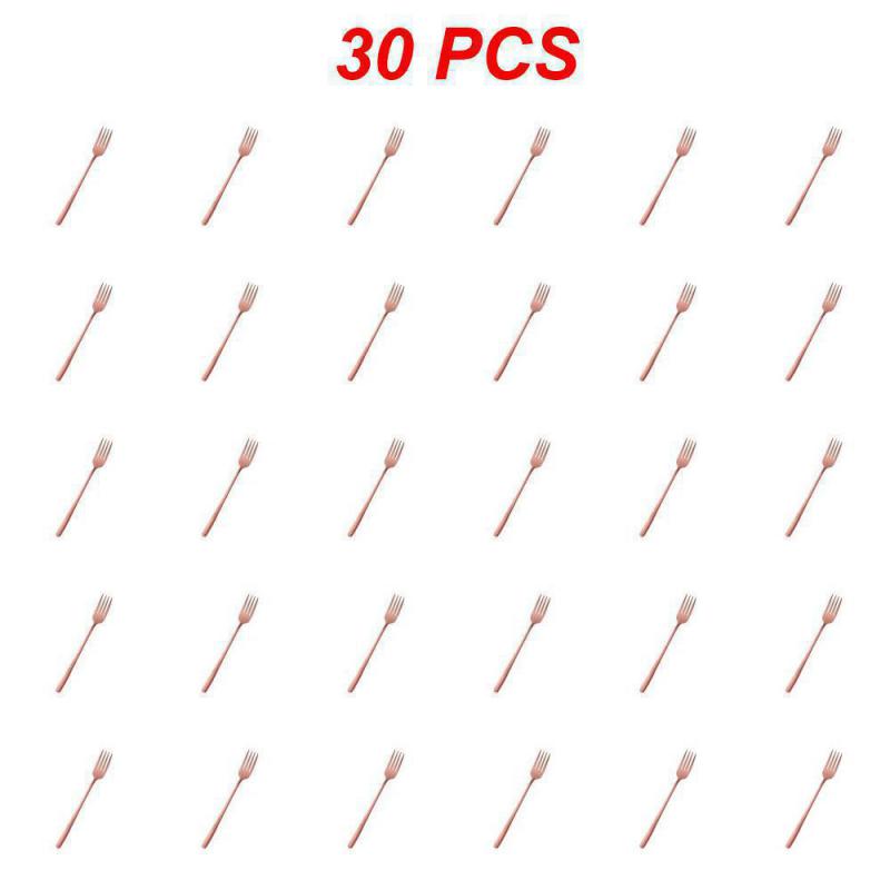 10/30/50PCS Main Fork Beautiful Fashion Not Easy To Break Stainless Steel Kitchenware Fork Easy To Clean Multipurpose 22.6g