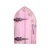 Engraved Design Fairy Door Miniature Creative Windows Door Figurines Gift Miniature Wooden Door