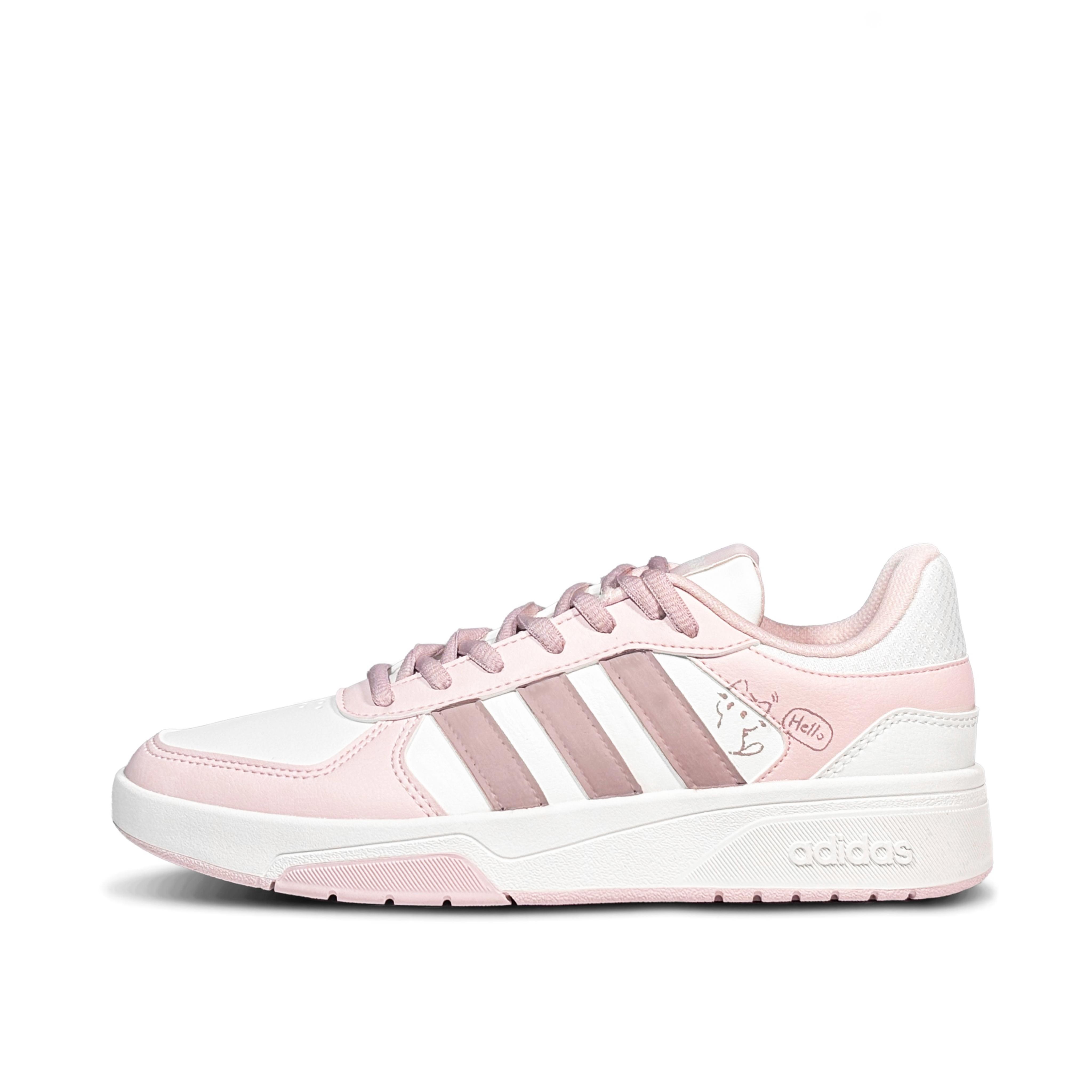 

Adidas COURTBEAT Pink Kitten Whisper Low top Skateboard Shoes Unisex Pink White KI6785(Team-814) 36