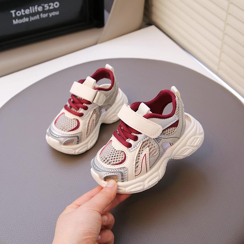 Kids Sports Sandals Hollowed-out Anti Slip Boys Girls Casual Shoes Soft Sole 2025 Summer New Baby Walking Shoes Comfortable