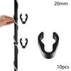 10Pcs Mic Cable Clips Flexible ABS Plastic Clips 15/20/25 Mm Universal Microphone Boom Pole Cable Clip Set for Studio Accessorie