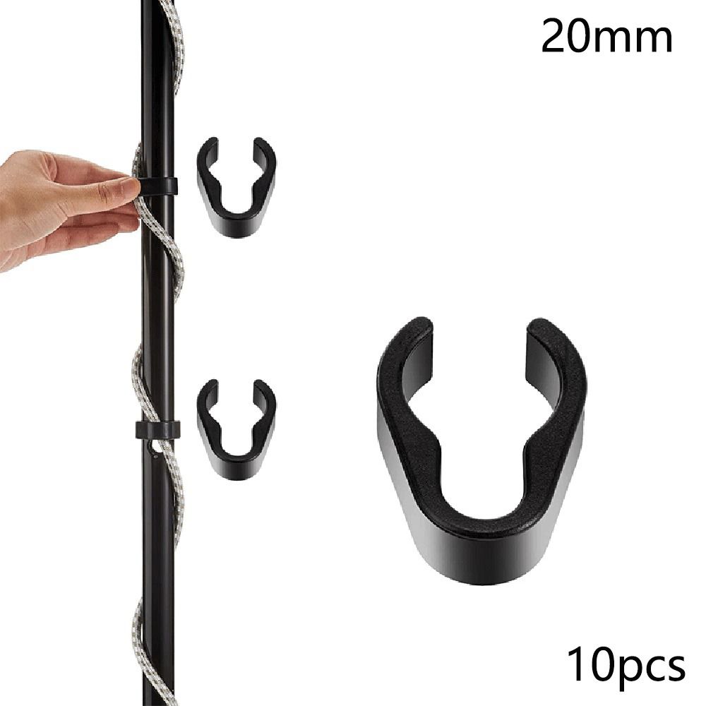 10Pcs Mic Cable Clips Flexible ABS Plastic Clips 15/20/25 Mm Universal Microphone Boom Pole Cable Clip Set for Studio Accessorie